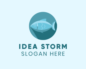 Sea Tuna Fish logo design