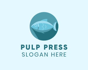 Sea Tuna Fish logo design