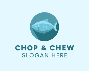 Sea Tuna Fish logo design