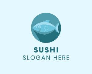 Sea Tuna Fish logo design