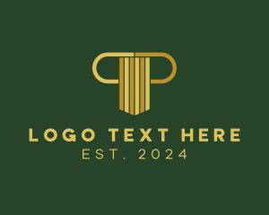 Symbol - Modern Corporate Pillar logo design