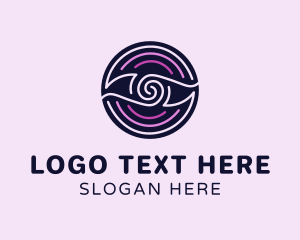 Magician - Eye Spiral Circle logo design