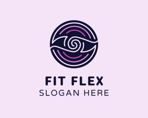 Cosmic - Eye Spiral Circle logo design