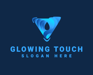 Moisturizer - Triangular Water Droplet logo design