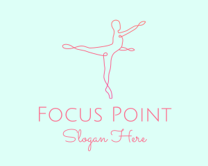 Ballet Pointe Pose  logo design