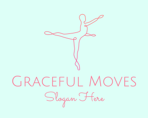 Ballet Pointe Pose  logo design