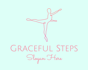 Ballet Pointe Pose  logo design