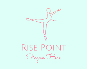 Ballet Pointe Pose  logo design