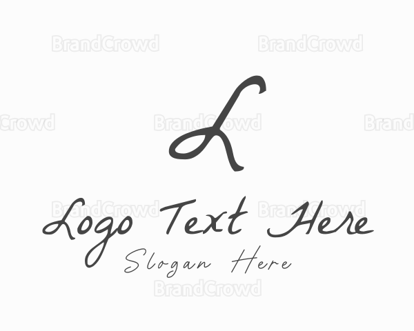 Stylish Cursive Boutique Logo