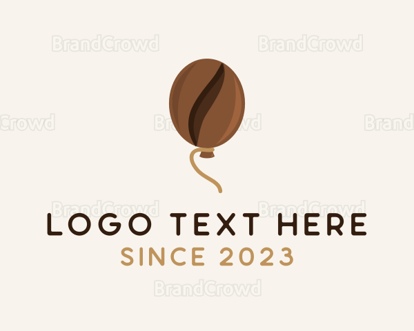 Coffee Bean Balloon Logo