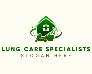 Lawn Mower Yard Care logo design