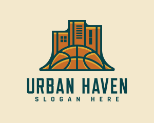 Basketball League City logo design