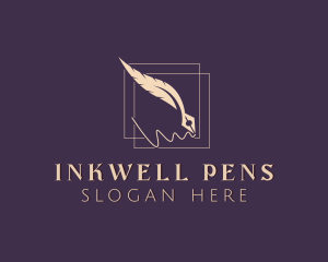 Pen - Writing Feather Pen logo design
