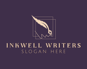 Writing - Writing Feather Pen logo design