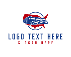 America - American Truck Fleet logo design