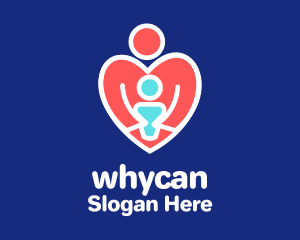 Pediatrician - Heart Childcare Medic logo design