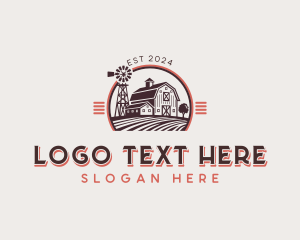 Barn - Barn Farm Field logo design