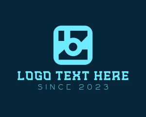Camera - Digital Tech Letter Z logo design