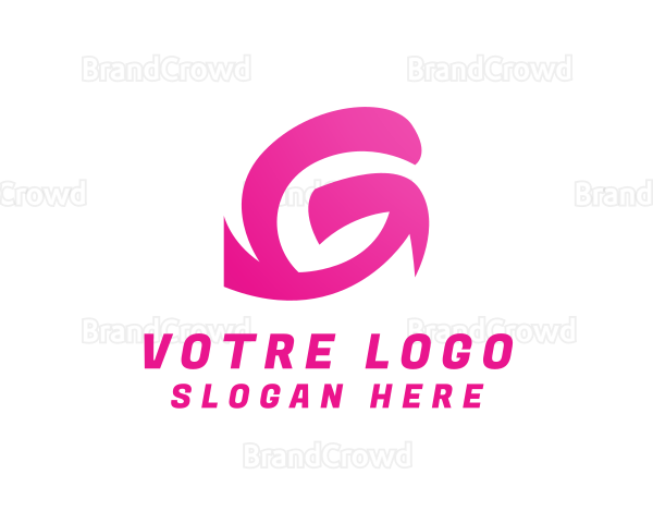 Pink G Stroke Logo