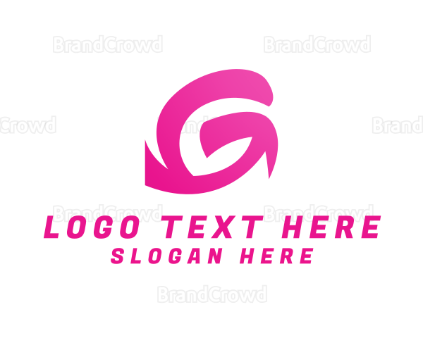 Pink G Stroke Logo