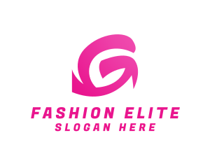 Vogue - Pink G Stroke logo design
