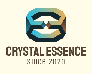 Mineral - 3D Geological Rock logo design