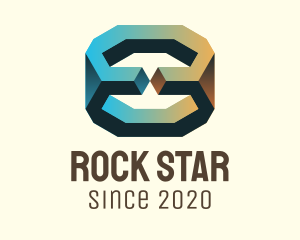 Rock - 3D Geological Rock logo design