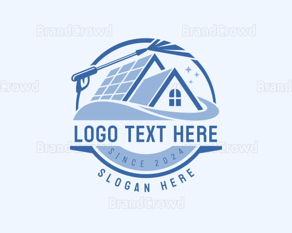 Pressure Washer Roof Cleaning Logo