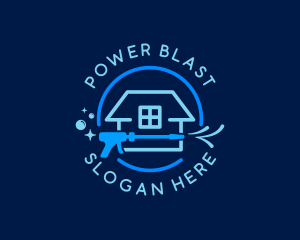 Power Wash Housekeeping logo design