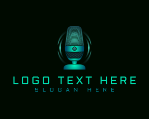 Forum - Podcast Streaming Microphone logo design