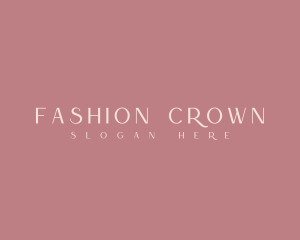 Sophisticated Fashion Business logo design