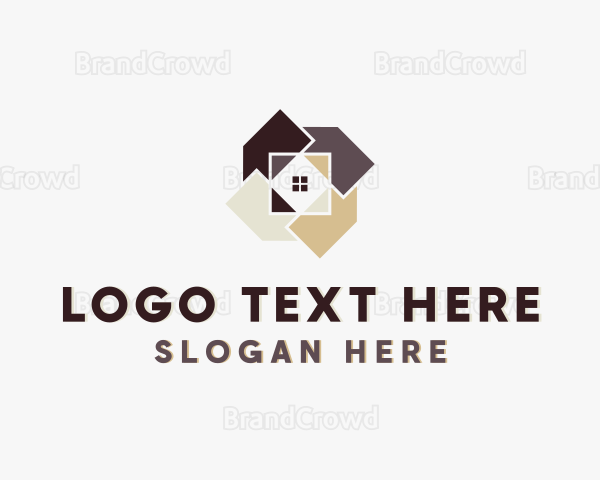 House Tile Flooring Logo