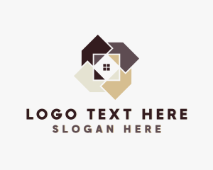 House Tile Flooring Logo