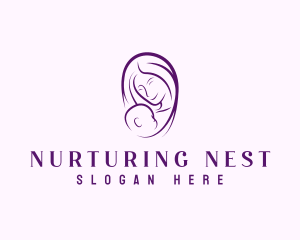 Mother Baby Parenting logo design