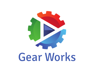 Gear Media Player logo design