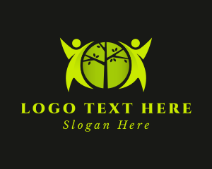 Nature - Green Tree People logo design