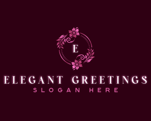 Stylist Floral Garden logo design