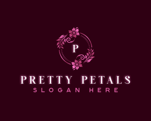 Stylist Floral Garden logo design