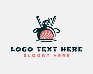 Meal Delivery - Fat Sushi Ninja logo design