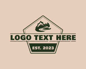 Trekking - Mountain Trek Signage logo design