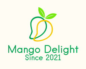 Minimalist Mango Fruit  logo design