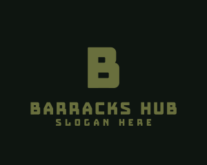 Barracks - Military Army Soldier Gym logo design