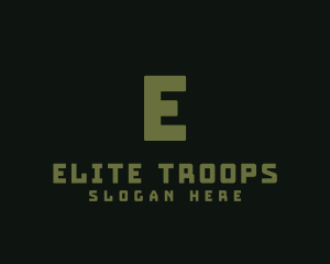 Military Army Soldier Gym logo design