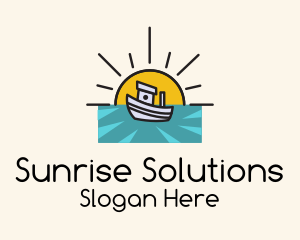 Dawn - Ocean Sun Boat logo design