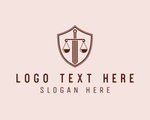 Legislative - Sword Justice Scale Shield logo design