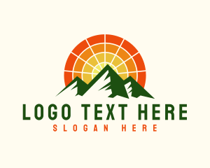 Sunset - Mountain Energy Sunset logo design