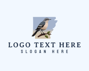 Avian - Northern Mockingbird Arkansas logo design