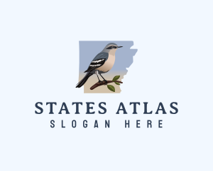 Northern Mockingbird Arkansas logo design