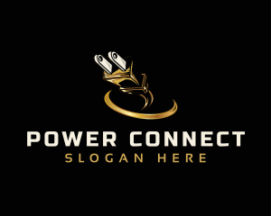 Plug - Power Plug Voltage logo design