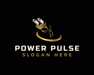 Voltage - Power Plug Voltage logo design